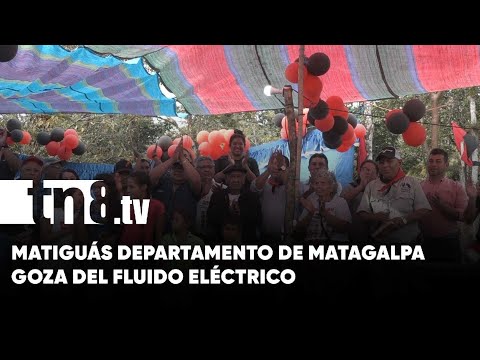 Matagalpa: San Roque de la comunidad de San José goza del fluido eléctrico - Nicaragua