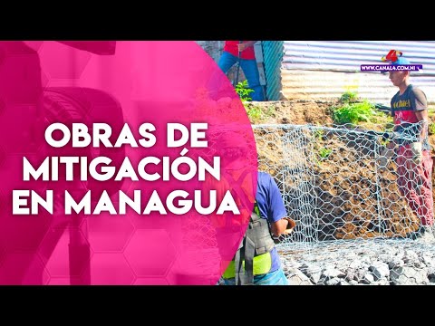 Alcaldía de Managua realiza obras de mitigación en el barrio Carlos Núñez