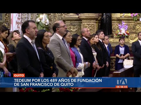 El Tedeum se realizó en honor a los 489 años de Fundación de Quito