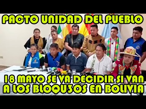 EVO MORALES SE PRONUNCIA JUNTO PACTO DE UNIDAD ANTE LOS SUCESOS QUE PASAN EN BOLIVIA..