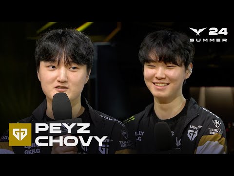 Peyz, Chovy 인터뷰 | T1 vs. GEN | 08.03 | 2024 LCK 서머 스플릿