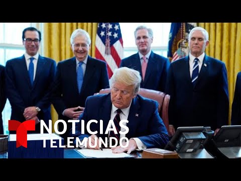 Trump deja fuera del paquete de ayuda económica a inmigrantes indocumentados | Noticias Telemundo