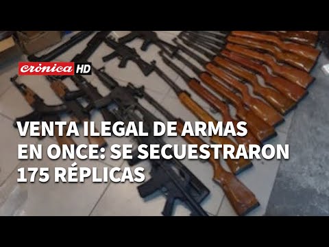 Venta ilegal de armas en Once: se secuestraron 175 réplicas