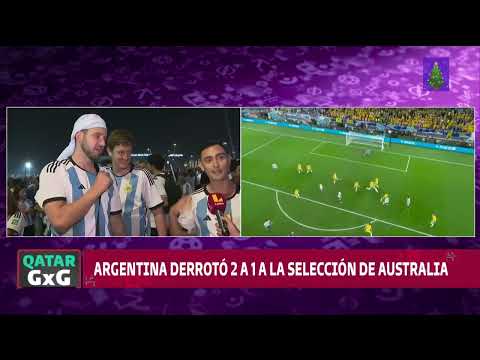 Hinchas argentinos le dedican triunfo de su selección ante Australia a Perú