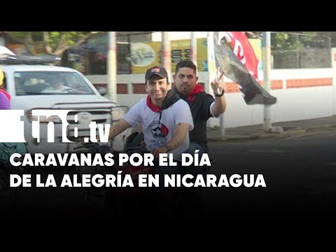 Dianas y caravanas en el Día de la Alegría en Nicaragua