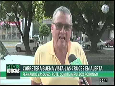 30112022   FERNANDO VASQUEZ   CARRETERA BUENA VISTA   LAS CRUCES EN ALERTA   BOLIVIA TV