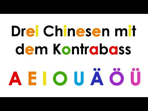 Drei Chinesen mit dem Kontrabass || Kinderlied
