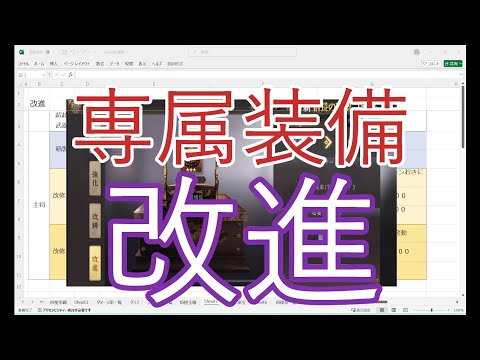 【新信長の野望】専属装備　改進