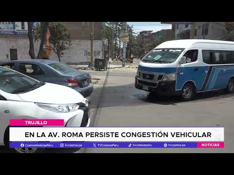 En la avenida Roma persiste congestión vehicular