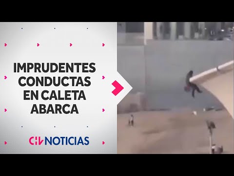 HOMBRE QUEDÓ COLGANDO de un silo en Caleta Abarca: Denuncian imprudentes conductas - CHV Noticias