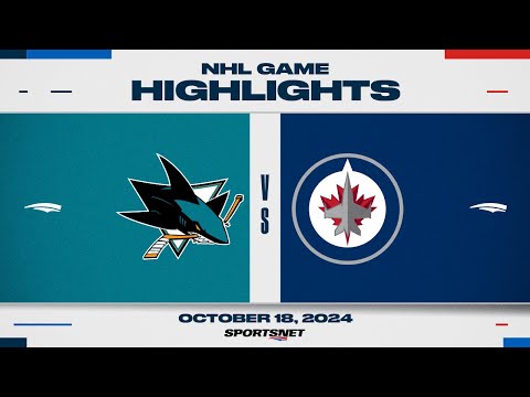 NHL Highlights | Sharks vs. Jets - October 18, 2024