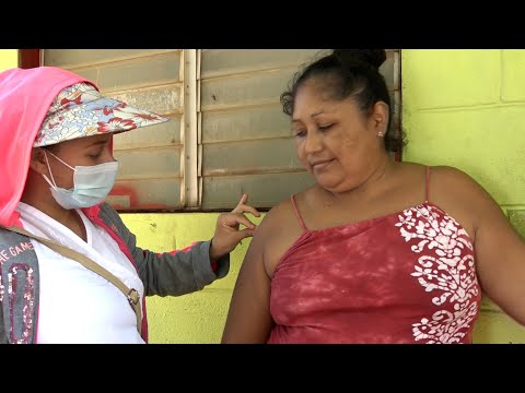 Vacunan casa a casa contra la Covid-19 a familias de Ciudad Sandino