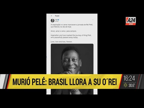 El mundo llora a Pelé: el jugador falleció a los 82 años