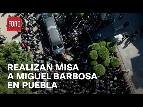 Realizan misa de cuerpo presente del gobernador Miguel Barbosa