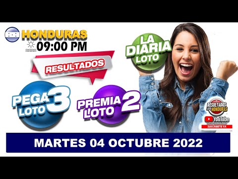Sorteo 09 PM Loto Honduras, La Diaria, Pega 3, Premia 2, MARTES 04 DE OCTUBRE 2022 |
