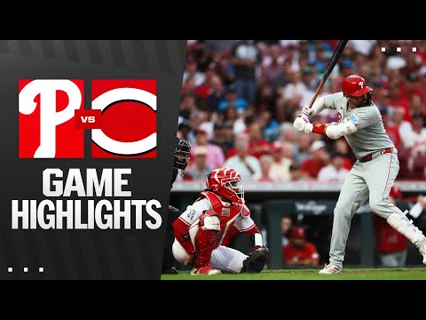 Phillies vs. Reds Game Highlights (8/12/25) | MLB Highlights