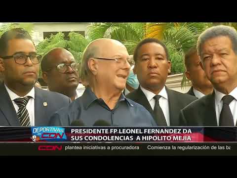 Presidente FP Leonel Fernández da sus condolencias a Hipólito Mejía