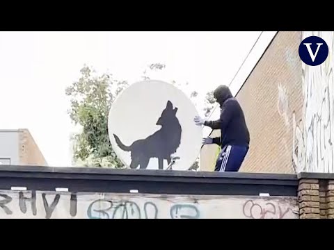 Así es como un grupo de encapuchados roba la cuarta creación animal de Banksy