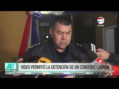 Video permitió la detención de un conocido ladrón en Asunción