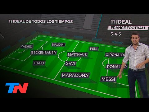 Maradona y Messi, elegidos en el 11 ideal de France Football para el mejor equipo de la historia