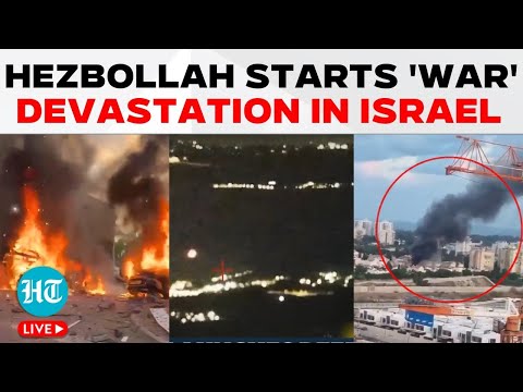 LIVE | Hezbollah Sets Israel On Fire: Homes, Cars Damaged, Many Hurt | IDF | Lebanon | Beirut