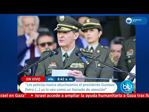 Policías nunca abuchearon a presidente Petro: general Salamanca sobre discurso de “ollas en barrios”