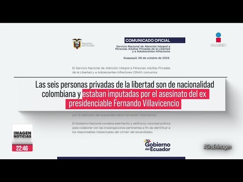 Hallan muertos a sicarios que fueron imputados por asesinato del candidato Fernando Villavicencio