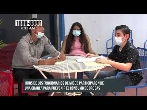Adolescentes participaron de la charla «Mi vida sin drogas» impulsada por el MIGOB - Nicaragua