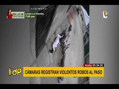Inseguridad ciudadana: registran violentos asaltos al paso en Piura