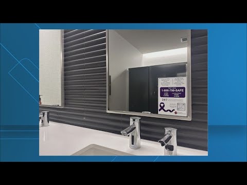 Public restrooms will soon display resources for victims of domestic violence