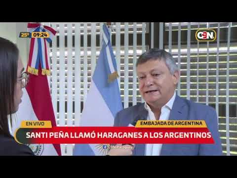 Santi Peña llamó haraganes a los argentinos