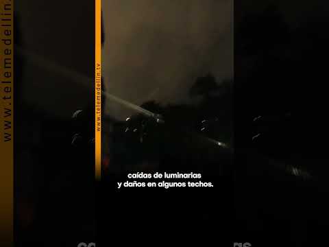 Fuertes vientos generaron afectaciones en diferentes sectores de Medellín - Noticias Telemedellín