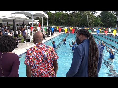 PM Rowley Opens Morvant Community Swimming Pool