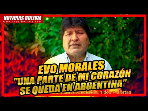? Expresidente Evo Morales se despide de Argentina y ratifica su retorno a Bolivia el lunes 9 Nov. ?