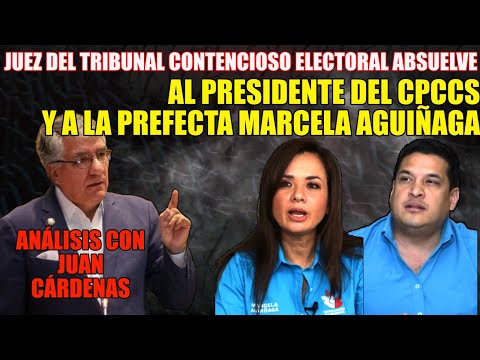 Contencioso Electoral Absuelve a Alembert Vera y a la  Marcela Aguiñaga de Infracción Electoral