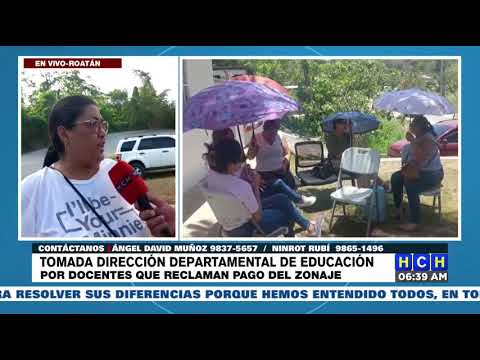Tomada continúa Departamental de Islas de La Bahía por docentes que exigen reajuste al zonaje