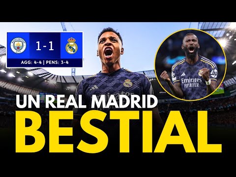 ¡Histórico!  MAN CITY 1-1 REAL MADRID (3-4 penales) Reacción y Resumen • Champions League 2024