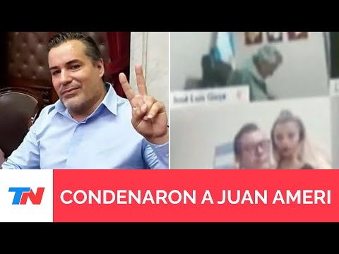 Condenaron a prisión a Juan Ameri, el exdiputado que protagonizó un escándalo sexual en plena sesión