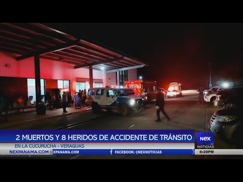 2 muertos y 8 heridos deja accidente de tra?nsito en la Cucurucha, Veraguas