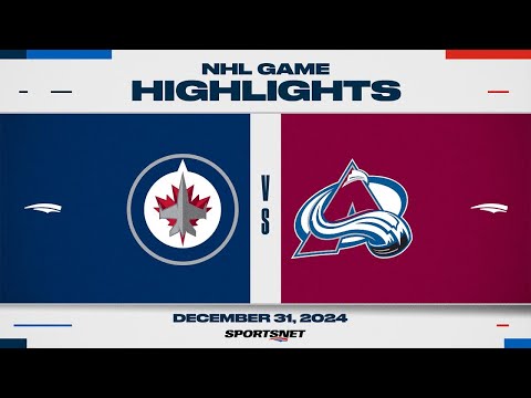 NHL Highlights | Jets vs. Avalanche - December 31, 2024