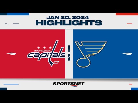 NHL Highlights | Capitals vs. Blues - January 20, 2024