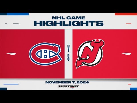 NHL Highlights | Canadiens vs. Devils - November 7, 2024