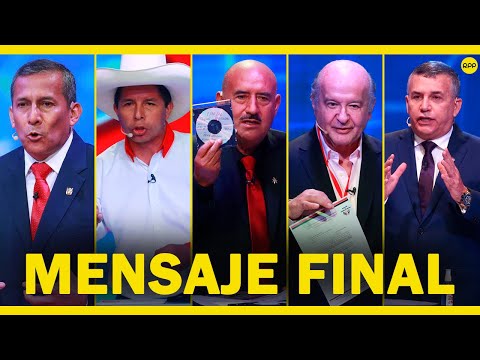 Debate presidencial del JNE 2021: Mensajes finales de los candidatos de la segunda fecha