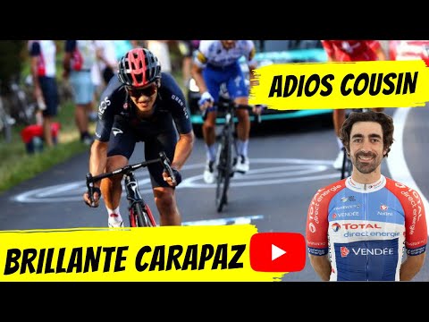 RICHARD CARAPAZ  segundo en la Etapa 16 TOUR DE FRANCIA 2020 lennard Kamna gana