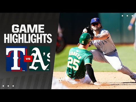 Rangers vs. As Game 2 Highlights (5/8/24) | MLB Highlights