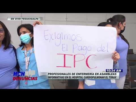 Enfermeras profesionales de El Tórax en asambleas informativas