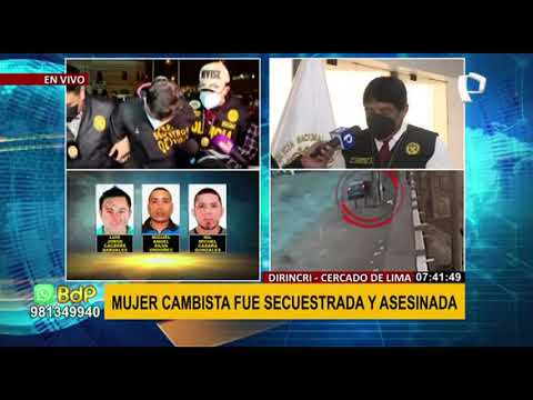 PNP capturó a presuntos asesinos de mujer cambista hallada en Lurín