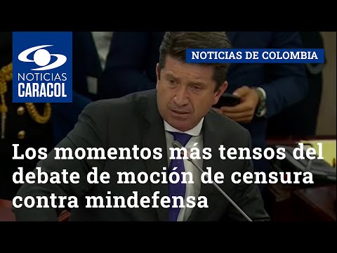 Los momentos más tensos del debate de moción de censura contra mindefensa por operativo en Putumayo