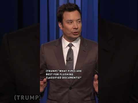 #Trump had a lot of questions for the workers at the plumbing factory he visited. #FallonTonight