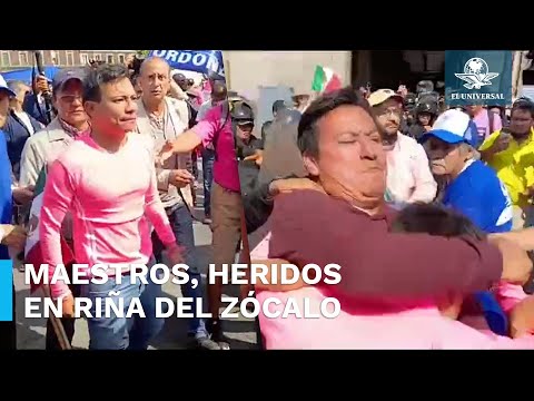 CNTE denuncia seis maestros heridos tras confrontaciones con Marea Rosa